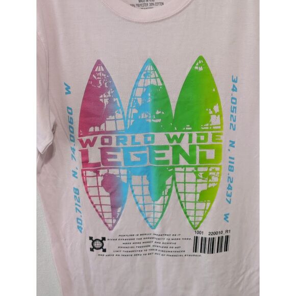 GSTR Raw World Wide Legend Graphic Print Pink T-Shirt Size Medium - Picture 5 of 6